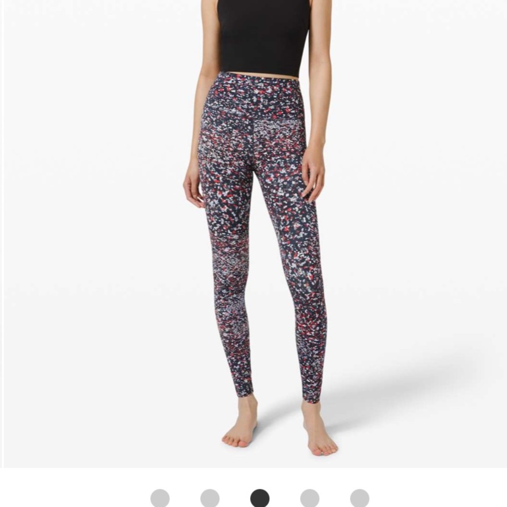 Lululemon align high rise pant 28” in water blossom multi size 2 NWT